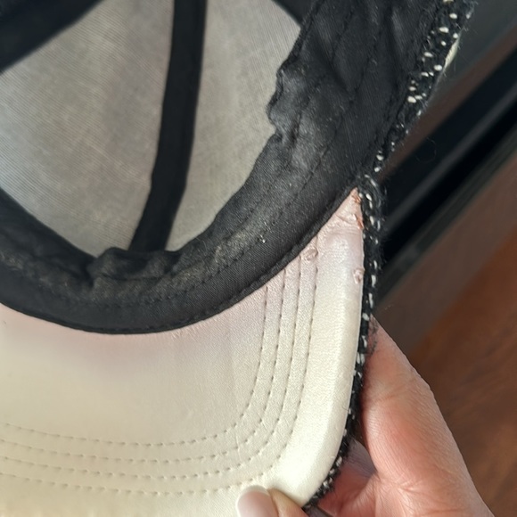 Nine West Black Tweed Baseball Cap - Picture 5 of 9